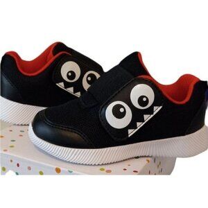 Skywheel Baby Velcro Slip On Style Black Casual Shoes Size 7